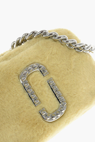 Eco-fur THE SNAPSHOT Mini Crossbody Bag with Studs