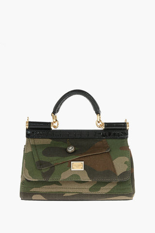 Borsa a Mano SICILY in Tessuto Camouflage