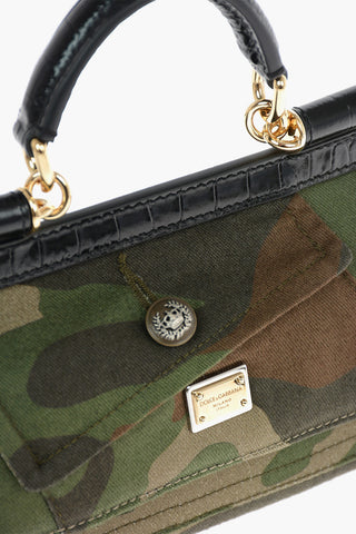 Borsa a Mano SICILY in Tessuto Camouflage
