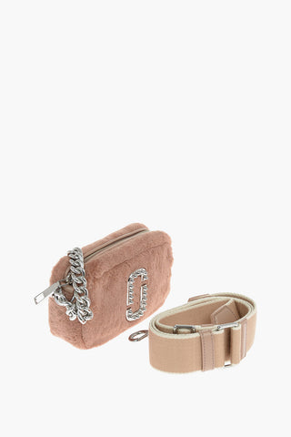 Eco-fur THE SNAPSHOT Mini Crossbody Bag with Studs