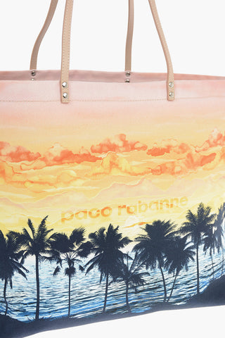 Sunset Printed Canvas Tote Bag
