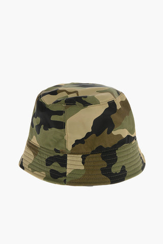 Camouflage Printed Nylon Bucket Hat