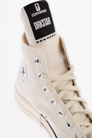 RICK OWENS DRKSHDW ALL STAR CHUCK TAYLOR Fabric High-Top Sneakers