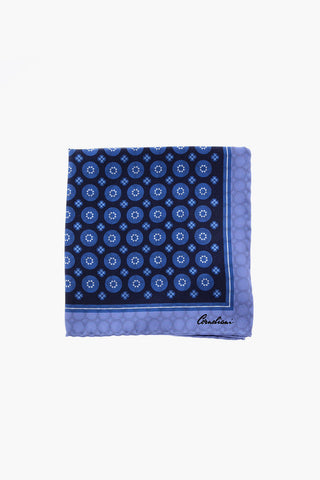 Geometric Patterned Silk Hankerchief