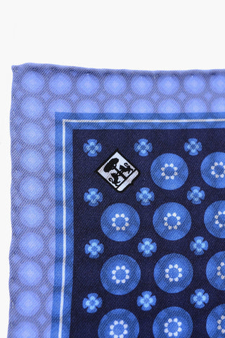 Geometric Patterned Silk Hankerchief