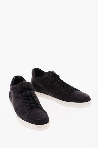 Sneakers in Pelle a Tinta Unita
