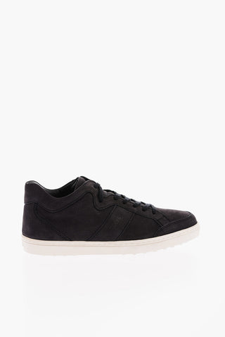 Sneakers in Pelle a Tinta Unita