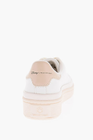 DISNEY Mickey Mouse Printed Leather Sneakers