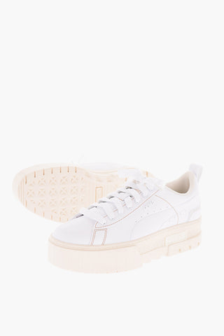 4cm Faux Leather MAYZE INFUSE Sneakers with Platform