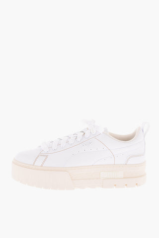 4cm Faux Leather MAYZE INFUSE Sneakers with Platform