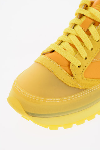 TRINIDAD JAMES Leather Low-Top Sneakers with Pvc Details