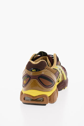 Mesh Two-Tone Low-Top Sneakers with Contrasting Laces