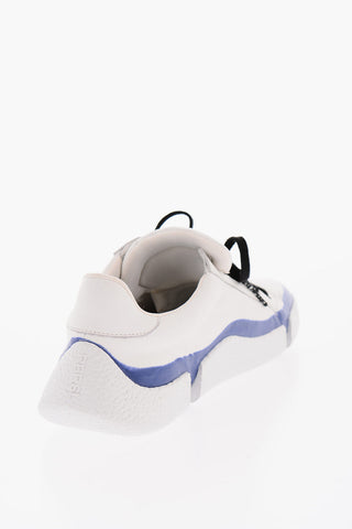 Leather Low-Top Sneakers with Contrasting Details