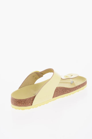 Sandali a Infradito GIZEH in Pelle Lucida con Maxi Fibbia