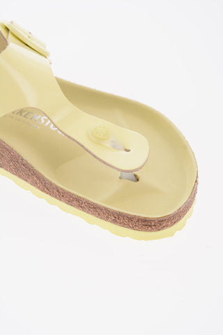 Sandali a Infradito GIZEH in Pelle Lucida con Maxi Fibbia