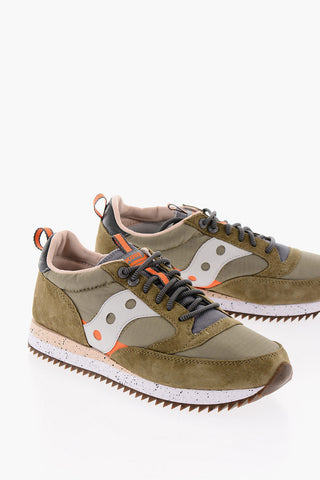 Leather and Fabric JAZZ 81 Sneakers with Contrasting Details
