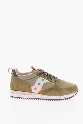 Leather and Fabric JAZZ 81 Sneakers with Contrasting Details