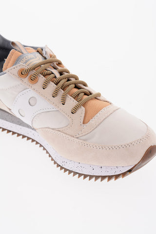 Suede Low-Top Sneakers with Track and Painting Sole