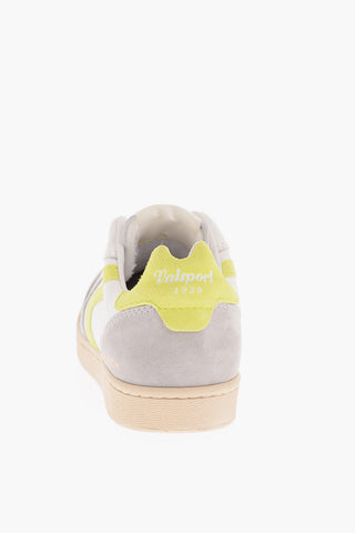 Sneakers SUPER in Pelle con Dettagli a Contrasto
