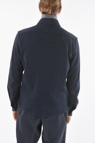 SPORTSWEAR Felpa con Zip e Bottone e Tasca con Aletta