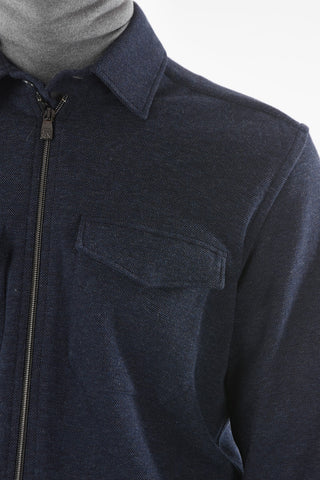 SPORTSWEAR Sweatshirt with Zip and Button Closure and Flap Pocket
