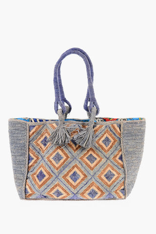 Borsa a Spalla HOLY in Rafia Intrecciata