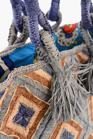 Borsa a Spalla HOLY in Rafia Intrecciata