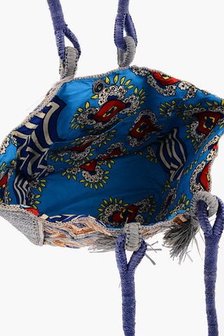 Borsa a Spalla HOLY in Rafia Intrecciata