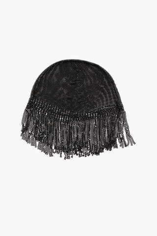 Metallic Mesh Headgear with Fringes