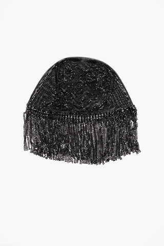 Metallic Mesh Headgear with Fringes
