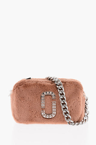 Eco-fur THE SNAPSHOT Mini Crossbody Bag with Studs