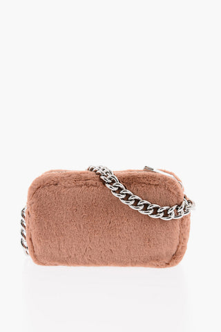 Eco-fur THE SNAPSHOT Mini Crossbody Bag with Studs