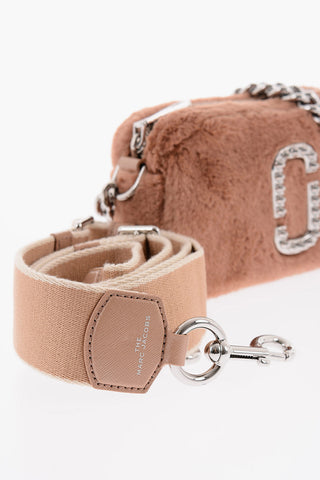 Eco-fur THE SNAPSHOT Mini Crossbody Bag with Studs