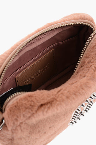 Eco-fur THE SNAPSHOT Mini Crossbody Bag with Studs