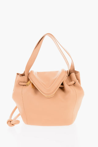 Borsa a Mano BEAK in Pelle con Patta Triangolare