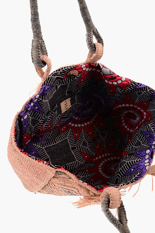 Borsa Tote HOLY in Rafia Intrecciata