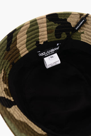 Camouflage Printed Nylon Bucket Hat