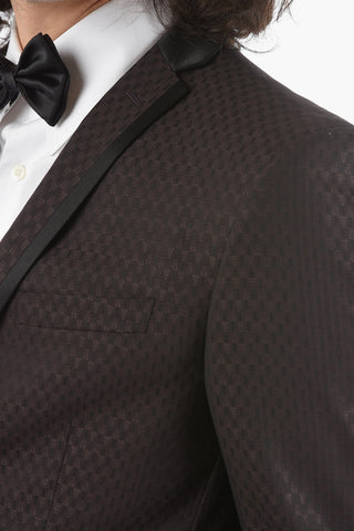 CC COLLECTION virgin wool and silk side vents CERIM. REFINED 3 piece waistcoat suit
