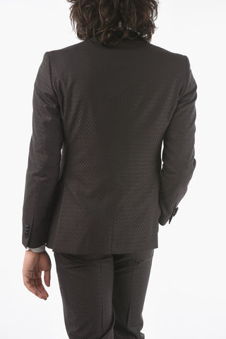 CC COLLECTION virgin wool and silk side vents CERIM. REFINED 3 piece waistcoat suit