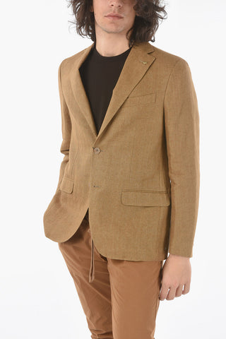 CC COLLECTION giacca a 2 bottoni RIGHT in lino con due spacchi