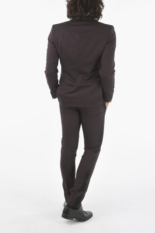 CC COLLECTION CERIM.RESET peak lapel 1-button suit with piping Pants