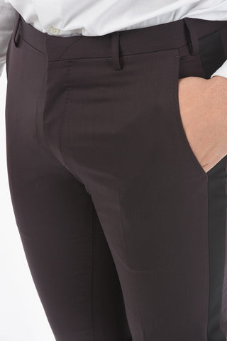 CC COLLECTION CERIM.RESET peak lapel 1-button suit with piping Pants
