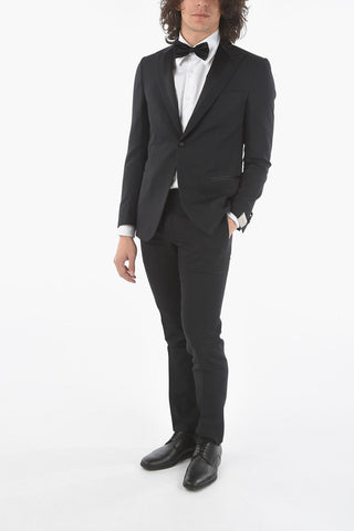 center vent peak lapel CERIM. ACADEMY 1-button suit