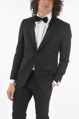 center vent peak lapel CERIM. ACADEMY 1-button suit