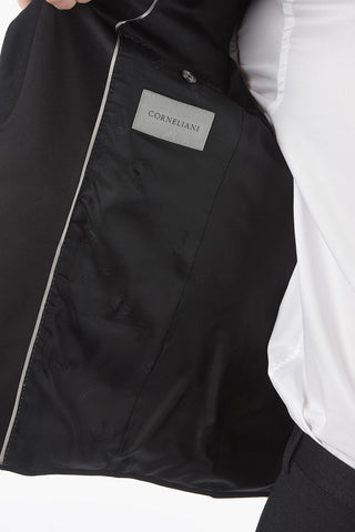 center vent peak lapel CERIM. ACADEMY 1-button suit
