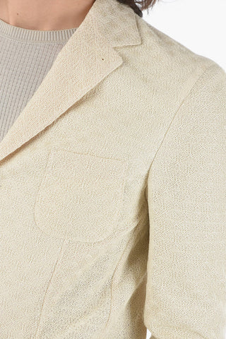 Crochet Motif SPORTSWEAR 3-Buttons Blazer With Patch Pockets