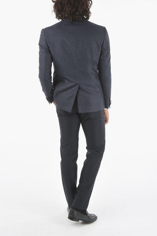 wool and silk center vent shawl lapel  CERIM.ACADEMY 1-button suit