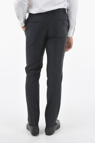 wool and silk center vent shawl lapel  CERIM.ACADEMY 1-button suit
