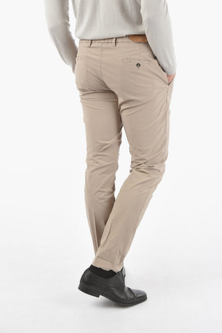 CC COLLECTION Single Pleat Stretch Cotton Pants
