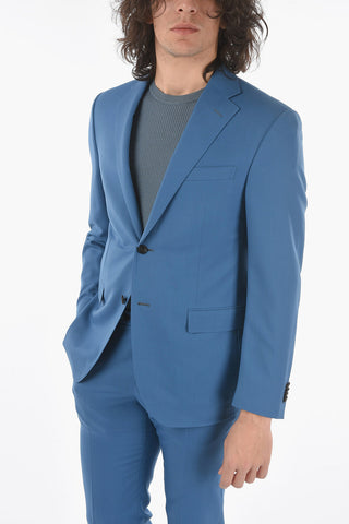 virgin wool side vents notch lapel ACADEMY 2-button suit